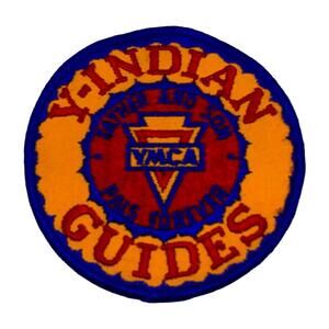 YMCA Y Indian Guides Father Son Pals Forever Vintage 4" Round Embroidered Patch